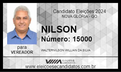 Candidato NILSON 2024 - NOVA GLÓRIA - Eleições