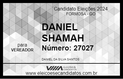 Candidato DANIEL SHAMAH 2024 - FORMOSA - Eleições