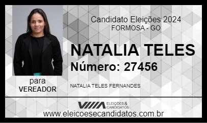 Candidato NATALIA TELES 2024 - FORMOSA - Eleições