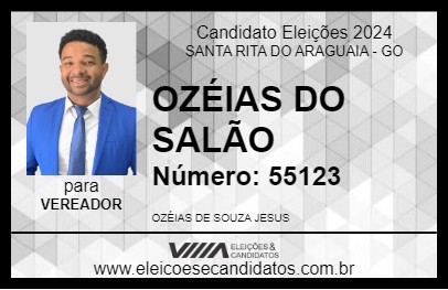 Candidato OZÉIAS DO SALÃO 2024 - SANTA RITA DO ARAGUAIA - Eleições