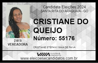 Candidato CRISTIANE DO QUEIJO 2024 - SANTA RITA DO ARAGUAIA - Eleições