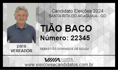 Candidato TIÃO BACO 2024 - SANTA RITA DO ARAGUAIA - Eleições