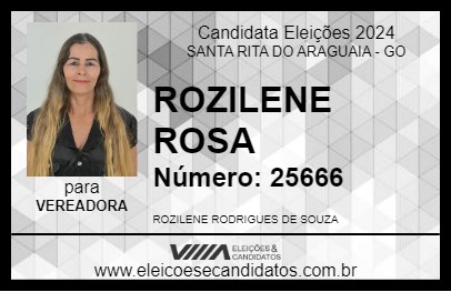 Candidato ROZILENE ROSA 2024 - SANTA RITA DO ARAGUAIA - Eleições