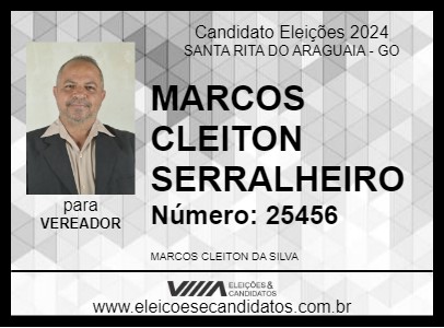 Candidato MARCOS CLEITON SERRALHEIRO 2024 - SANTA RITA DO ARAGUAIA - Eleições