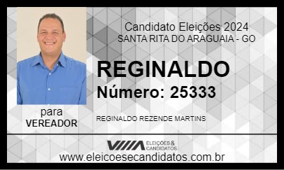 Candidato REGINALDO 2024 - SANTA RITA DO ARAGUAIA - Eleições