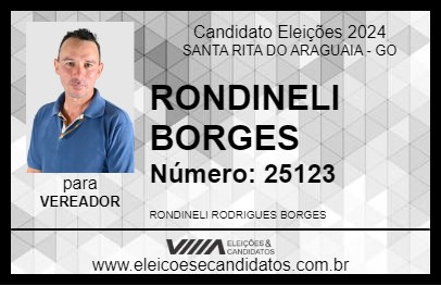 Candidato RONDINELI BORGES 2024 - SANTA RITA DO ARAGUAIA - Eleições