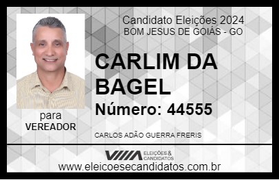 Candidato CARLIM DA BAGEL 2024 - BOM JESUS DE GOIÁS - Eleições