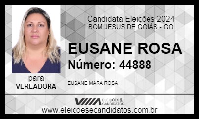 Candidato EUSANE ROSA 2024 - BOM JESUS DE GOIÁS - Eleições