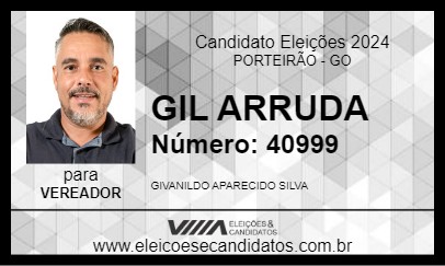 Candidato GIL ARRUDA 2024 - PORTEIRÃO - Eleições