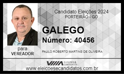 Candidato GALEGO 2024 - PORTEIRÃO - Eleições