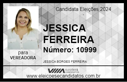 Candidato JESSICA FERREIRA 2024 - GOIÂNIA - Eleições