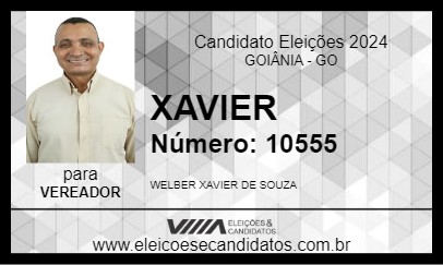 Candidato XAVIER 2024 - GOIÂNIA - Eleições