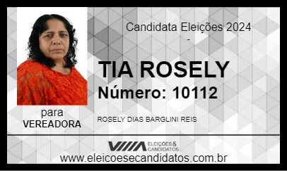 Candidato TIA ROSELY 2024 - GOIÂNIA - Eleições