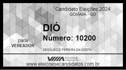 Candidato DIÓ 2024 - GOIÂNIA - Eleições