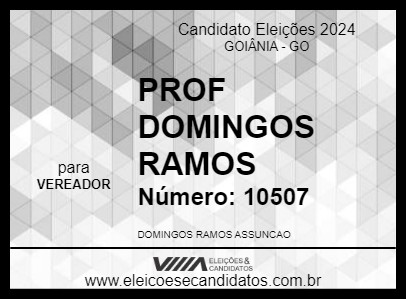 Candidato PROF DOMINGOS RAMOS 2024 - GOIÂNIA - Eleições