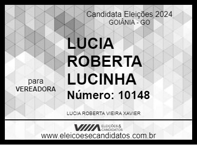 Candidato LUCIA ROBERTA  LUCINHA 2024 - GOIÂNIA - Eleições