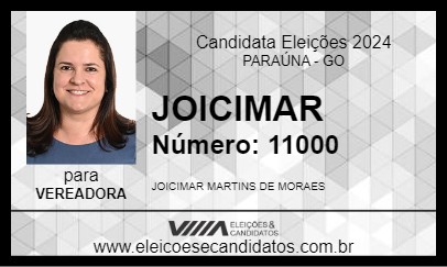 Candidato JOICIMAR 2024 - PARAÚNA - Eleições