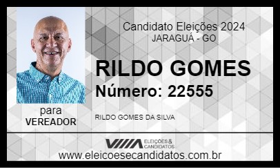 Candidato RILDO GOMES 2024 - JARAGUÁ - Eleições