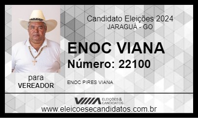 Candidato ENOC VIANA 2024 - JARAGUÁ - Eleições