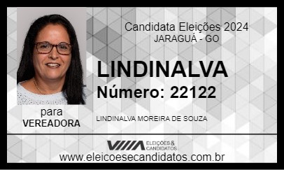 Candidato LINDINALVA 2024 - JARAGUÁ - Eleições