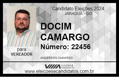 Candidato DOCIM CAMARGO 2024 - JARAGUÁ - Eleições