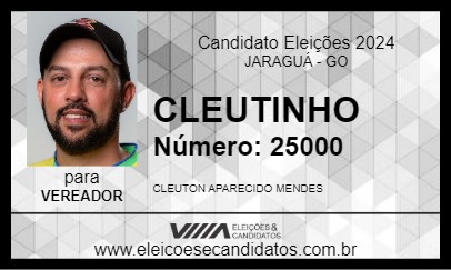 Candidato CLEUTINHO 2024 - JARAGUÁ - Eleições