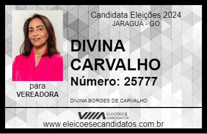 Candidato DIVINA CARVALHO 2024 - JARAGUÁ - Eleições