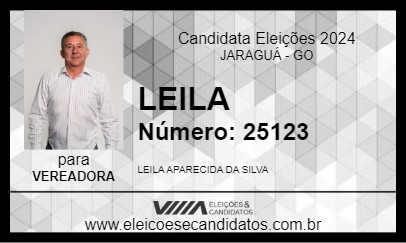 Candidato LEILA 2024 - JARAGUÁ - Eleições