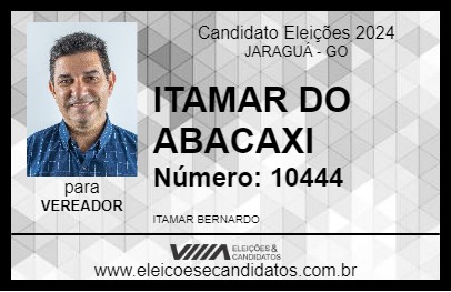 Candidato ITAMAR DO ABACAXI 2024 - JARAGUÁ - Eleições