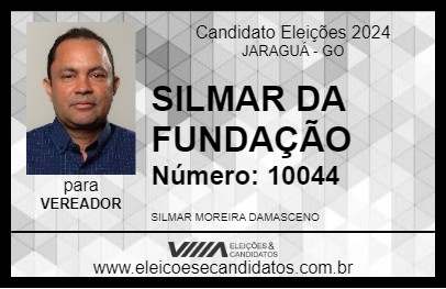 Candidato SILMAR MOREIRA 2024 - JARAGUÁ - Eleições