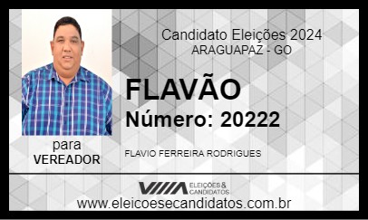 Candidato FLAVÃO 2024 - ARAGUAPAZ - Eleições