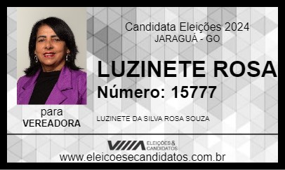 Candidato LUZINETE ROSA 2024 - JARAGUÁ - Eleições