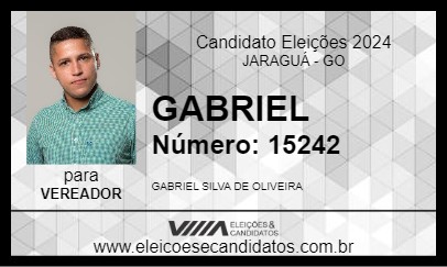 Candidato GABRIEL 2024 - JARAGUÁ - Eleições