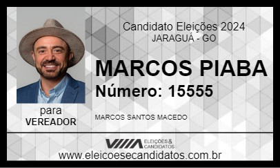 Candidato MARCOS PIABA 2024 - JARAGUÁ - Eleições