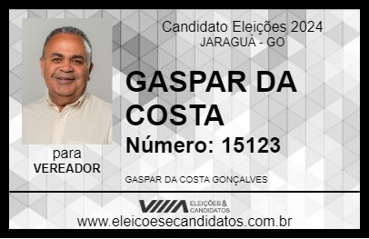 Candidato GASPAR DA COSTA 2024 - JARAGUÁ - Eleições