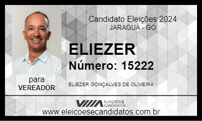 Candidato ELIEZER 2024 - JARAGUÁ - Eleições