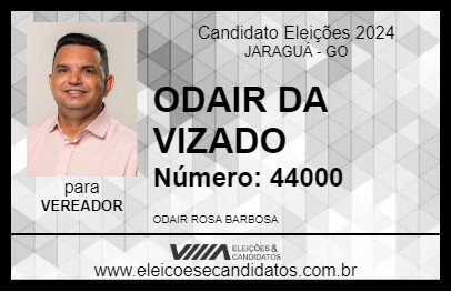 Candidato ODAIR DA VIZADO 2024 - JARAGUÁ - Eleições