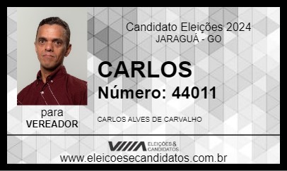 Candidato CARLOS 2024 - JARAGUÁ - Eleições