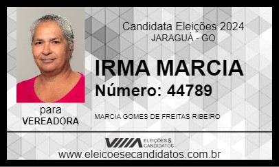 Candidato IRMA MARCIA 2024 - JARAGUÁ - Eleições