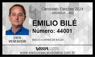 Candidato EMILIO BILÉ 2024 - JARAGUÁ - Eleições