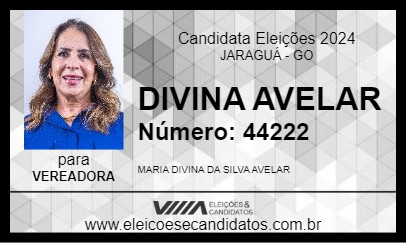 Candidato DIVINA AVELAR 2024 - JARAGUÁ - Eleições