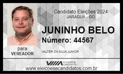 Candidato JUNINHO BELO 2024 - JARAGUÁ - Eleições