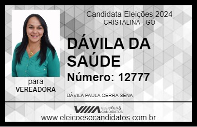 Candidato DÁVILA DA SAÚDE 2024 - CRISTALINA - Eleições