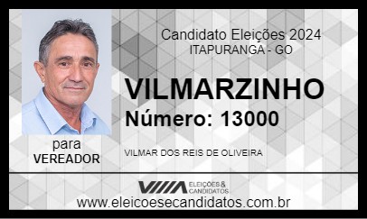 Candidato VILMARZINHO 2024 - ITAPURANGA - Eleições