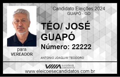 Candidato TÉO/ JOSÉ GUAPÓ 2024 - GUAPÓ - Eleições