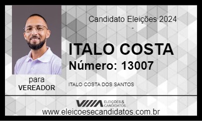 Candidato ITALO COSTA 2024 - ÁGUAS LINDAS DE GOIÁS - Eleições