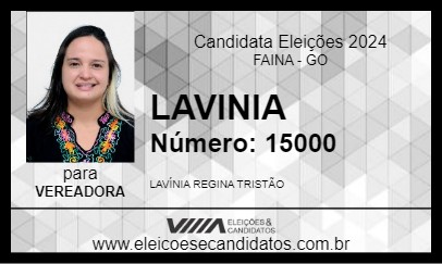 Candidato LAVINIA 2024 - FAINA - Eleições