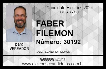 Candidato FABER FILEMON 2024 - GOIÁS - Eleições