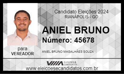 Candidato ANIEL BRUNO 2024 - RIANÁPOLIS - Eleições