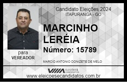 Candidato MARCINHO LERÉIA 2024 - ITAPURANGA - Eleições